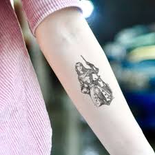 Joan Of Arc Temporary Tattoo Sticker Set Of 2 Tattoos Temporary Tattoo Custom Temporary Tattoos