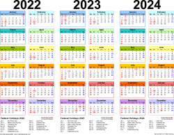 Jul 31, 2021 · year calendars. 2022 2024 Three Year Calendar Free Printable Pdf Templates