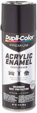 Can you put enamel on lacquer paint? Amazon Com Dupli Color Epae10000 Premium Acrylic Enamel Spray Paint Pae100 Gloss Black 12 Oz 12 Fluid Ounces Automotive