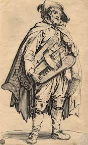 joueur de vielle par jacques callot issu d une suite 25 estampes intitulee les gueux ou mendiants bar affiche artistique comment faire robe serpentard coloriages
