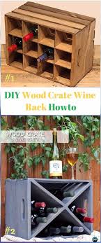 Diy Wood Crate Wine Rack Instructions Diy Wood Crate Furniture Ideas Projects Wood Crate Furniture Wood Diy Wood Crates