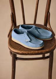 Clarks - Wallabee Loafers - Sky Blue - Leather - Sézane