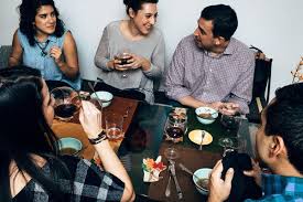 In a medium mixing bowl, using an electric mixer (or pass your bowl and whisk around the table), whip the cream and remaining extract until stiff peaks. How To Have A Dinner Party Friends Not Required The New York Times