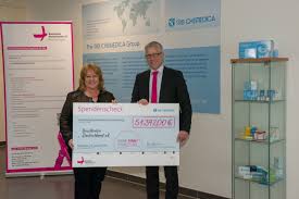 Du kannst unsere muster ganz einfach kostenlos herunterladen. Spendenubergabe Zu Think Pink Vismed Gel Presseportal