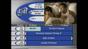 This page is the dish network channel guide listing all available channels on the dish network channel lineup, including hd and sd channel numbers, package information, as well as listings of past and upcoming channel changes. Dish Network Channel Guide September 23rd 2005 A Glimpse Into Tv In The Fall Of 2005 Youtube