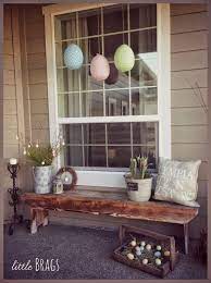 Great Ideas 20 Outdoor Diy Projects Spring Porch Decor Easter Porch Decor Easter Outdoor