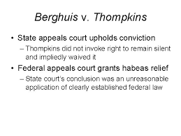 Thompkins, it's not so much they made changes as much as they kind of clarified or changed some of the rules involved. The Supreme Court 2009 Term William M Jay