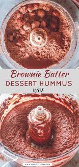 Brownie Batter Dessert Hummus Simplefitvegan Recipe Dessert Hummus Desserts Dessert Hummus Recipe