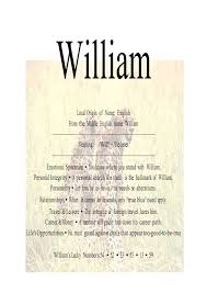 Image Detail For William Willis Williams Willemijn Female Willamena Female Names With Meaning Williams William Name Meaning