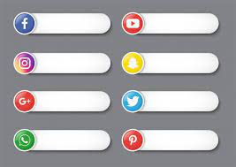 Collection Of Social Media Lower Third Isolated On Gray Background Logo Facebook Instagram Logo Facebook And Instagram Logo
