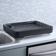 Kohler stainless steel kitchen sinks drain rack. Wenko Inc Corner Dish Rack Reviews Wayfair Casas