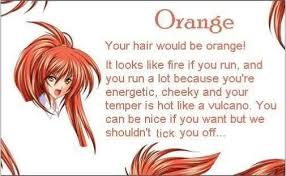 Orange Anime Hair Color Anime Hair Hair Color Quiz