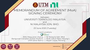 We provide solutions to continuous environmental emission monitoring in gas, dust and opacity analyzer. Memorandum Of Agreement Moa Signing Ceremony Between Utm And Ni Malaysia Sdn Bhd Calendar Events