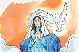 A tradição católica afirma que aquando da morte de virgem maria, esta foi transportada em corpo e alma até aos céus para participar da glória de seu filho, jesus cristo. Folhetos Da Solenidade Da Assuncao De Nossa Senhora 2020 16 08 2020 Para Imprimir Portal Kairos