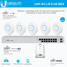 The 4g modem router is included if you choose. Ubiquiti Unifi Ap Ac Lr Uap Ac Lr 5 Us Wireless Ap 802 11ac Long Range With Unifi Cloud Key Uc Ck Secure Controller And Unifi Switch Us 16 150w Switch Managed Poe Gigabit Switch Sfp 150 Watts