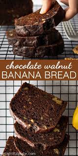 Easy Chocolate Walnut Banana Bread Delightful Plate Recipe Desserts Chocolate Banana Bread Banana Recipes