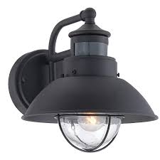 Oberlin 9 H Black Dusk To Dawn Motion Sensor Outdoor Light 5y111 Lamps Plus