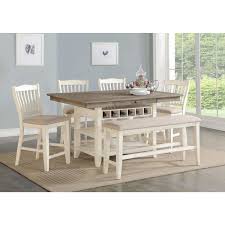 Counter height dining sets have gained popularity lately and these types of dining table sets are perfect for those who like to sit a little higher and anyone looking to save space should also consider a counter height dining room table set because they're more 'vertical' oriented than standard dining. Dublin Counter Dining Set In 2021 Counter Height Table Counter Height Dining Sets Counter Height Dining Table