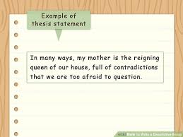 A thesis statement is one sentence that expresses the main idea of a research paper or essay, such as an expository essay or argumentative essay. Thesis Statement Descriptive Essay Examples Of Descriptive Writing Essay Writing Examples Essay