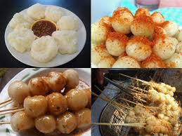 Nah, pempek juga bisa dimakan dengan dicampur dengan mie, potongan timun dak cuko, makanan ini disebut rujak mie. Jajanan Dari Tepung Tapioka Belajar