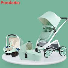 2018 Baby Stroller 3 In 1 Travel System Baby Carriage With Bassinet Baby Pram With Infant Travel Stroller Travel Systems For Baby Baby Strollers Travel System