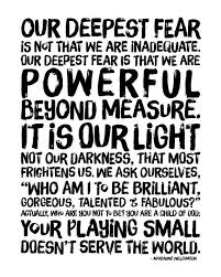 Hardly noticeable, true, but hardly was more than nothing. Inspirational Print Powerful Beyond Measure Marianne Etsy Mandela Quotes Nelson Mandela Quotes Marianne Williamson Quote