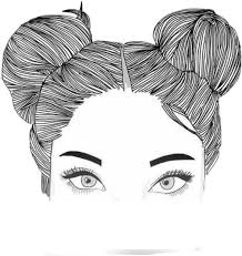 Find & download free graphic resources for white background. Download Tumblr Blackandwhite Black White Aesthetic Space Buns Black And White Tracing Png Image With No Background Pngkey Com