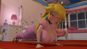 Princese Peach doing push-ups (Nintendo)