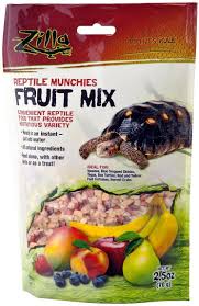 Many people around the world are fascinated by reptiles. Zilla Reptile Munchies Fruit Mix Reptile Food 2 5 Oz Bag Chewy Com