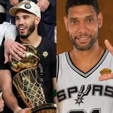 Jayson Tatum might be this generations Tim Duncan Never the face of the  league. A ton of all-nba selections. Great 2 way player. Wins a ton in the  playoffs. In the mix