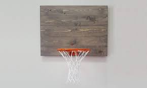 For diy line markings you'll need to paint the following: This Homemade Wooden Basketball Hoop Will Look Great In Your Living Room Cool Material