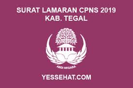 Find how to do logo. Contoh Surat Lamaran Cpns Kabupaten Tegal 2019
