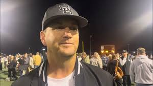 Rio Hondo Prep coach Mark Carson after 43-16 win over Warren for the  Division 7 title