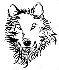 Pin By Daline Overstreet On Svg Files Wolf Stock Illustration Grey Wolf