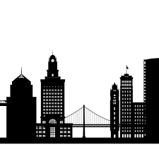 Black And White Skyline Art Oakland Skyline Printable Oakland California Black White Etsy Black And White Wall Art White Wall Art Oakland