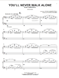 Free sheet music preview of you'll never walk alone for piano solo by richard rodgers. You Ll Never Walk Alone Sheet Music Rodgers Hammerstein Piano Duet