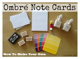 Design and print sophisticated custom note cards online with moo. How To Make Ombre Note Cards Grace And Good Eats