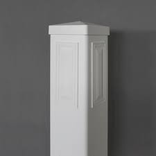 Just cut the tip shorter for a larger hole. Yardworks 5 X 5 X 8 White Vinyl Fence Post Kit At Menards