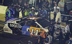As allison took the checkered flag, the two tangled again and allison's car hit the. Punch Out Bowyer Newman End All Star Race With Fight