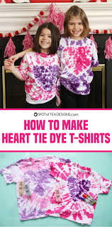 Prepare the table or other dyeing surface with plastic bags. How To Make Tie Dye Heart T Shirts Spot Of Tea Designs