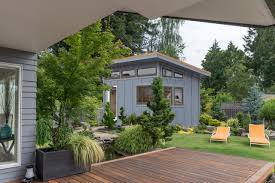 You need more space for life but adding onto the house will cost a fortune and a customized garage also carries a large price tag. Modern Prefab Shed From Pa Studio 1 Modern Home Office Philadelphia By Sheds Unlimited Inc Houzz