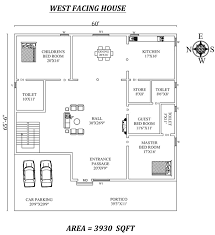 60 X 65 6 Superb 3bhk West Facing House Plan As Per Vastu Shastra Autocad Dwg And Pdf File Deta West Facing House 2bhk House Plan Small House Elevation Design