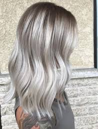 Then silberblond may be the right choice for you! 58 Trendy Hair Color Silver Balayage Hairstyles Silver Blonde Hair Ash Blonde Hair Colour Hair Colour Design