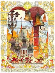 нарисовать иллюстрация к сказке о мёртвой царевне и семи богатырях Ivan Bilibin Illyustraciya K Skazke O Pope I Rabotnike Ego Balde Illyustracii Skazki Religioznye Kartiny