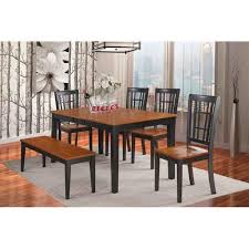 east west furniture nico6 blk w 6 piece