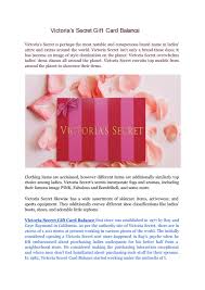 Maybe you would like to learn more about one of these? Victoria S Secret Gift Card Balance By Alexgreen9012 Issuu