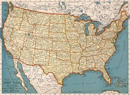 Old Map Of United States Of America Digital Print Instant Etsy In 2020 Old Map America Map Printable Maps