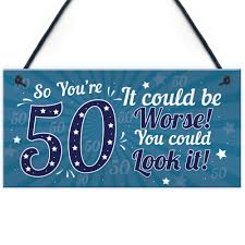 Our 50th birthday gift ideas for men include personalized beer and wine gifts, apparel, accessories, and cool prints for his garage, man cave or den. 50th Birthday Gift For Men 50th Birthday Presents Women 50th Gift Mum Dad Auntie 5056293509220 Ebay