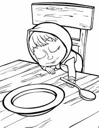 Nie daleko od chaty niedźwiedź rośnie duże drzewo rozprzestrzenia. Kolorowanka Dla Dzieci Masza I Niedzwiedz 18 Kolorowanki Bear Coloring Pages Penguin Coloring Pages Polar Bear Coloring Page