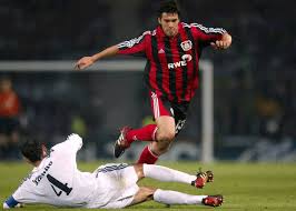 Lost the german cup final. Bayer Leverkusen S Michael Ballack Dodges A Challenge From Real Madrid Captain Fernando Hierra In The Michael Ballack Real Madrid Captain Uefa Champions League